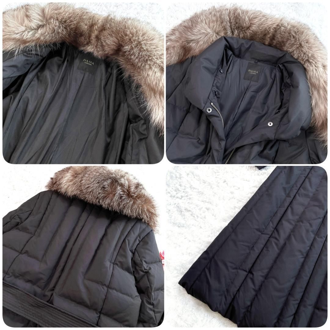 ✨未使用級✨ ダーマコレクション ベルテッドダウンコート シルバー