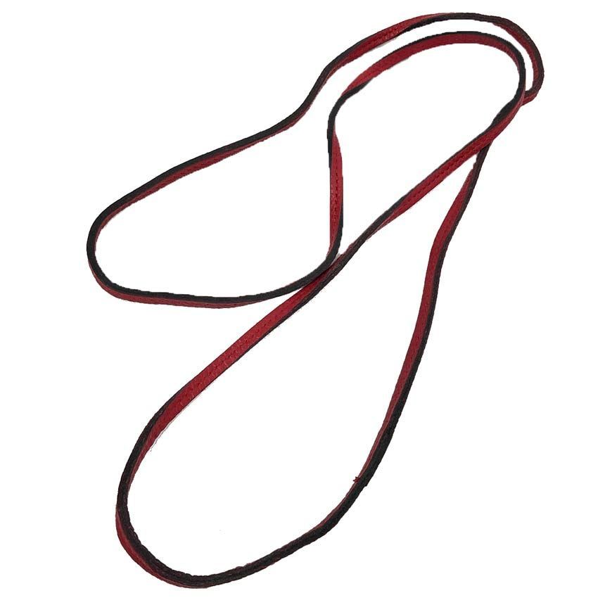 HERMES エルメス ラニエール 革紐 レザー ネックレス レッド 赤