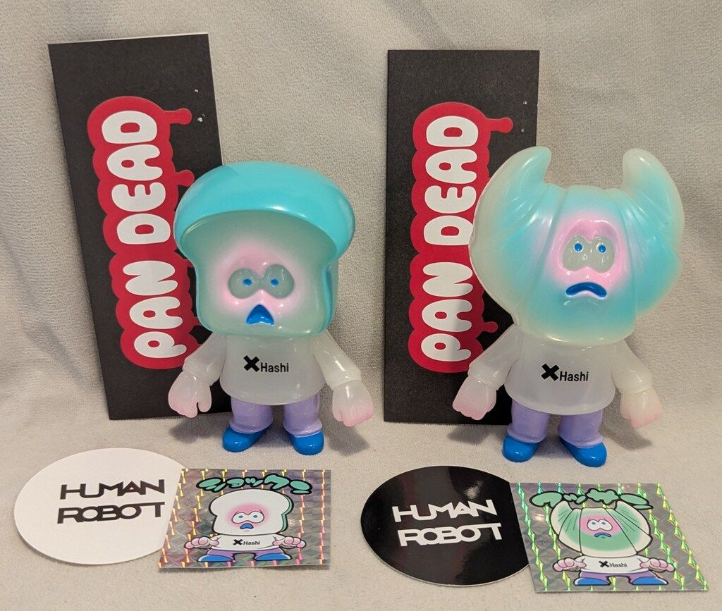 HUMANROBOT TOYS PANDEAD ショックン&ワッサン セット わたあめカラー