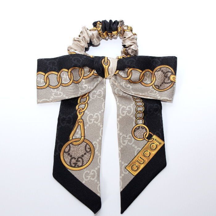 GUCCI グッチ GG シルクジャカード シュシュ 805681 3G001 1079