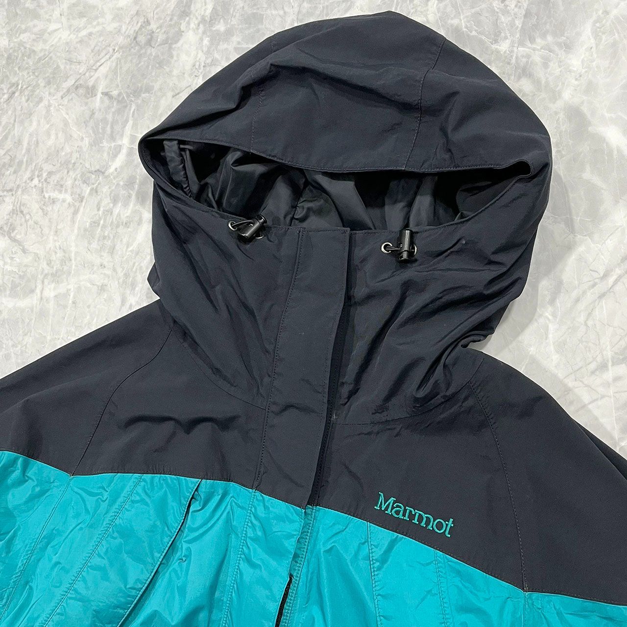 90s マーモット ゴアテックス マウンテン ジャケット ターコイズブルー