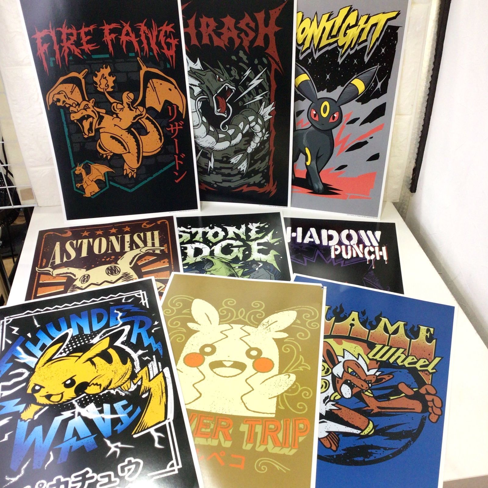 ポケモン 海外ポケモンセンター 限定 ポスター 9枚セット ピカチュウ