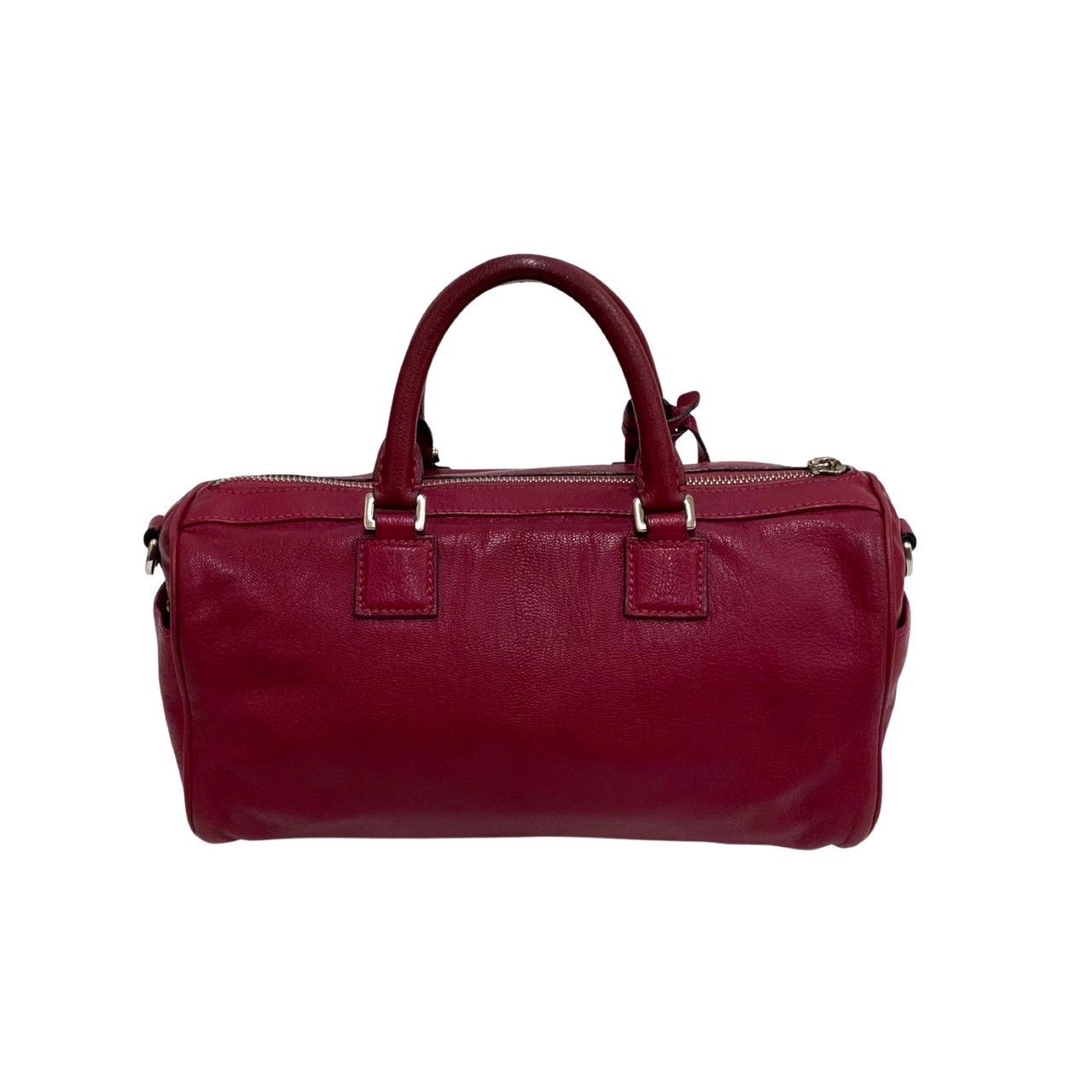 極 美品 LOEWE ロエベ アメ アナグラム ロゴ レザー 本革 2way