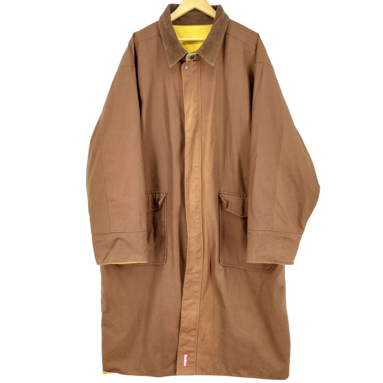 マルボロ Marlboro 90S reversible coat Rubber&Corduroy ロングコート