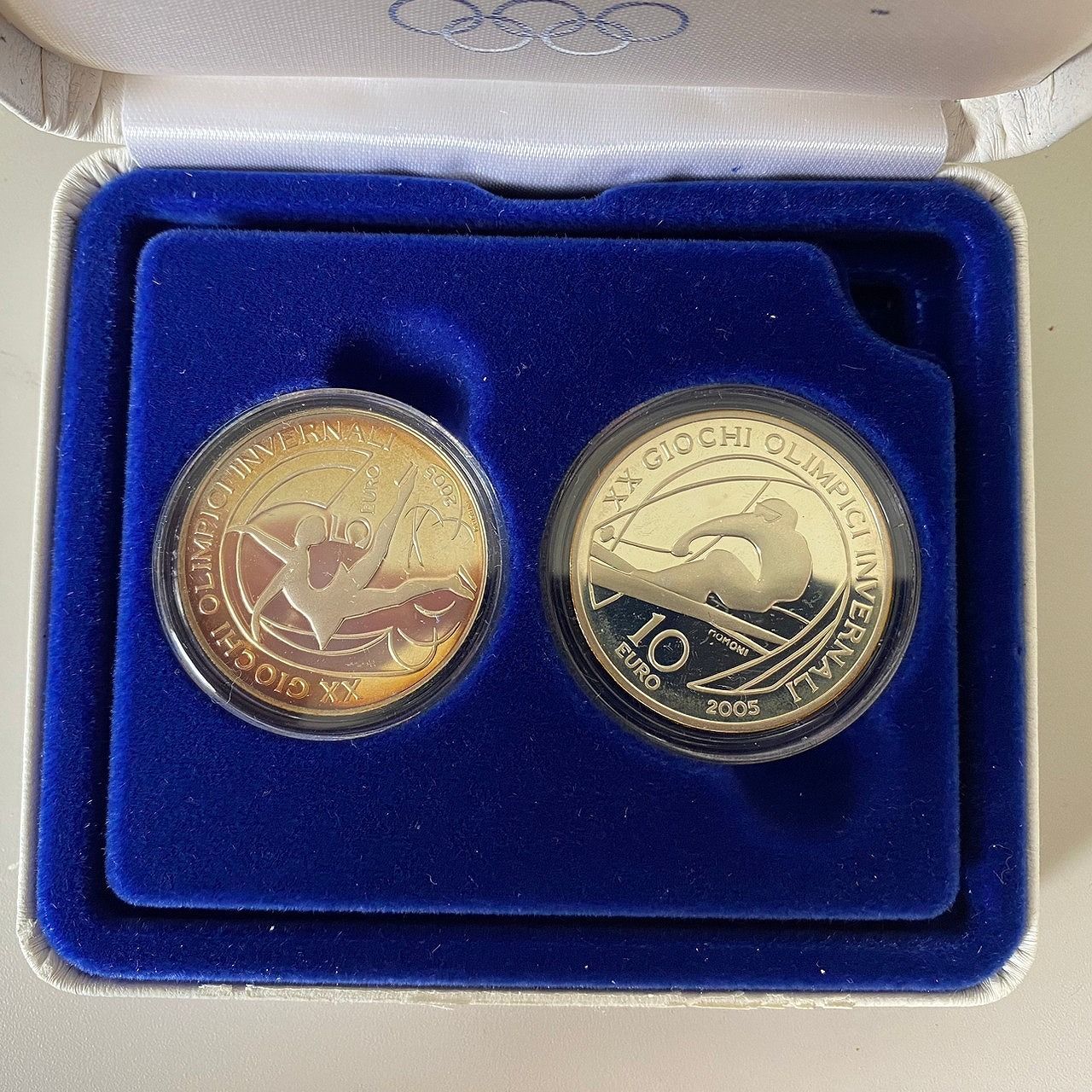 USED トリノ 2006 冬季五輪 オリンピック 銀貨2枚セット - メルカリ