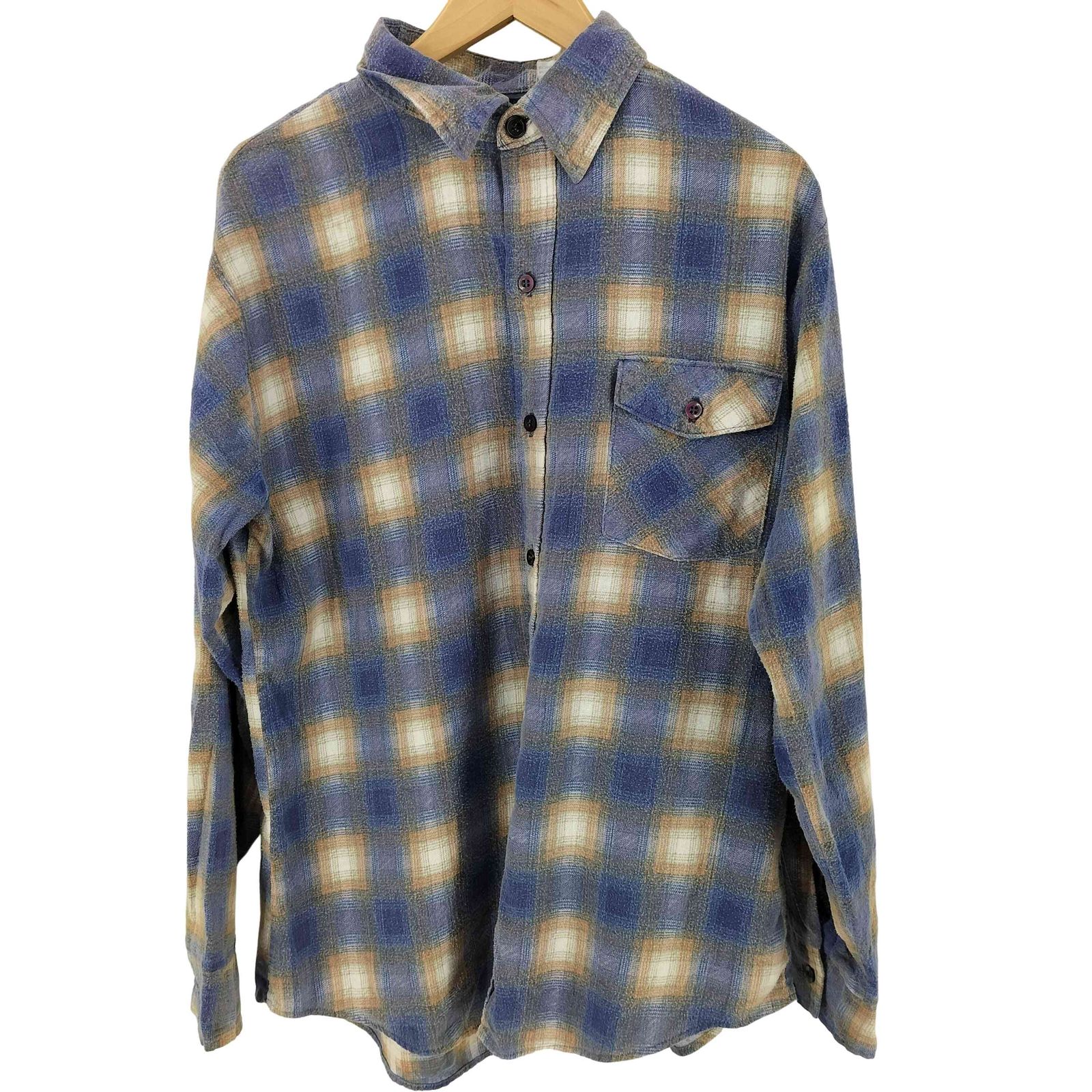 シアーズ Sears L/S プリントネルシャツ メンズ import：L - メルカリ