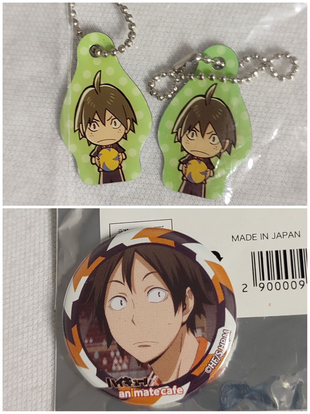 ハイキュー!! 山口忠 ラバスト 缶バッジ カード セット - メルカリ