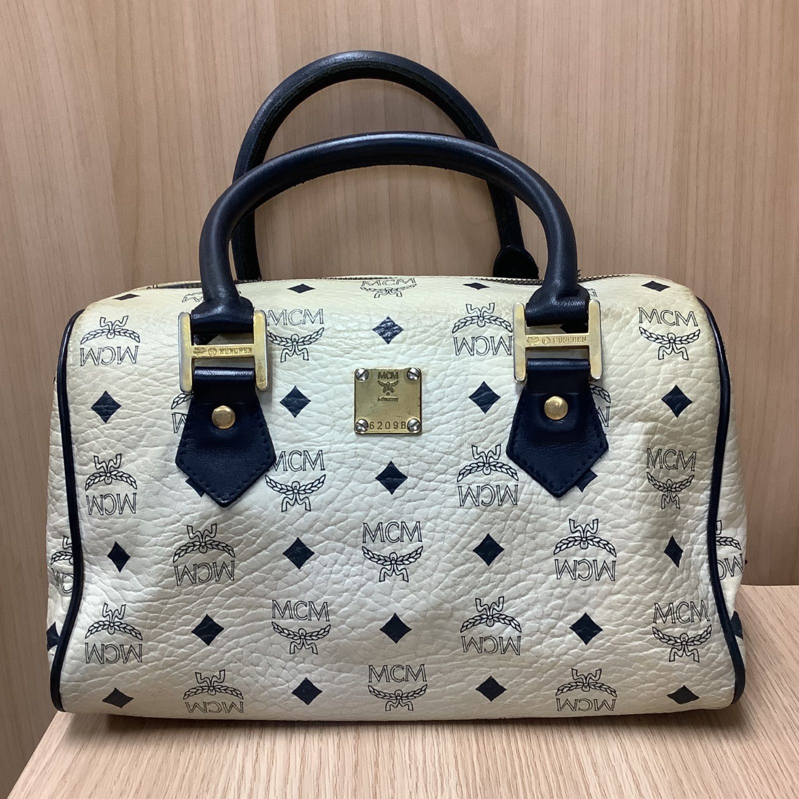 MCM エムシーエム ハンドバッグ ロゴ ボストンバッグ ヴィセトス