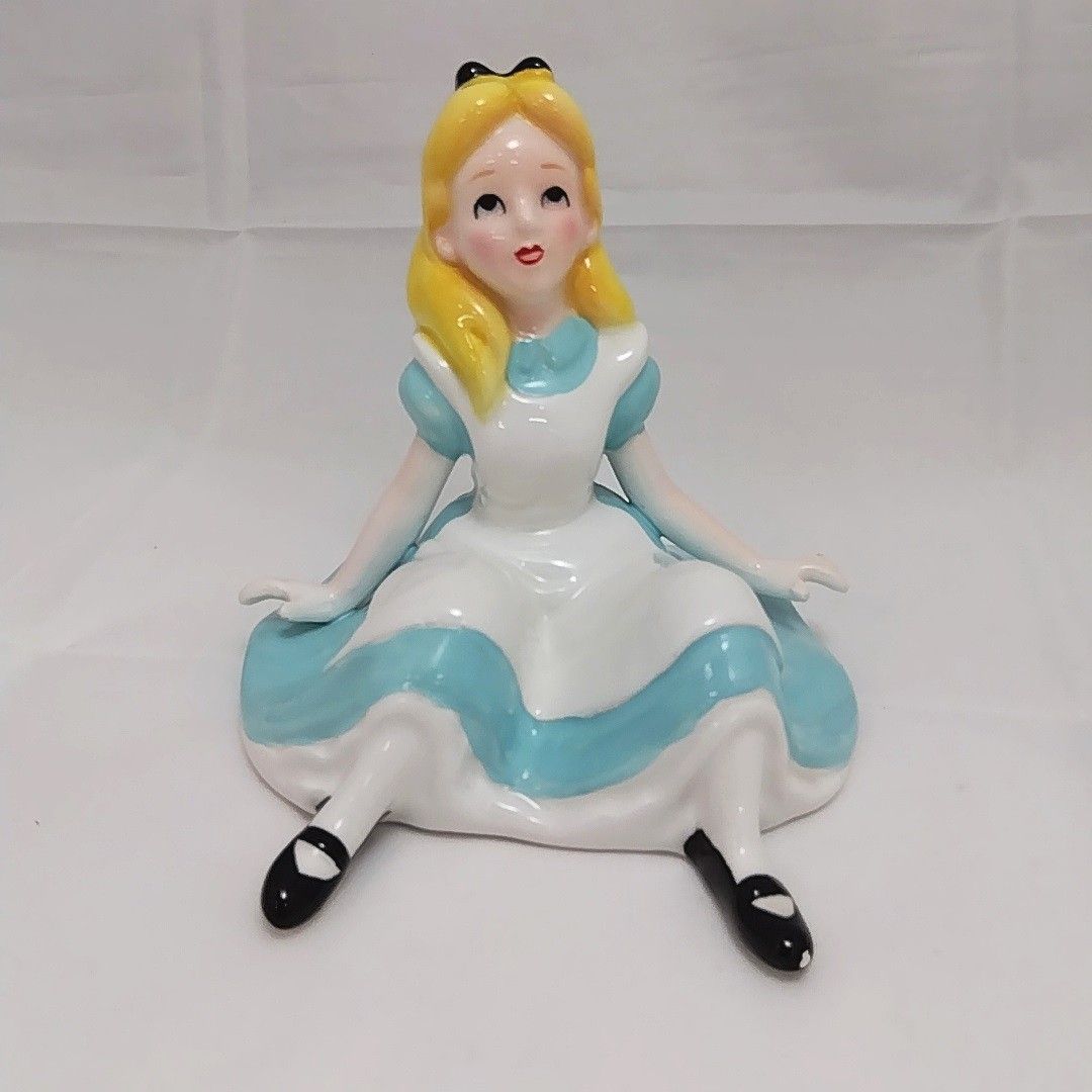 希少 3点セット】 ディズニー 不思議の国のアリス 陶器 置物 アリス