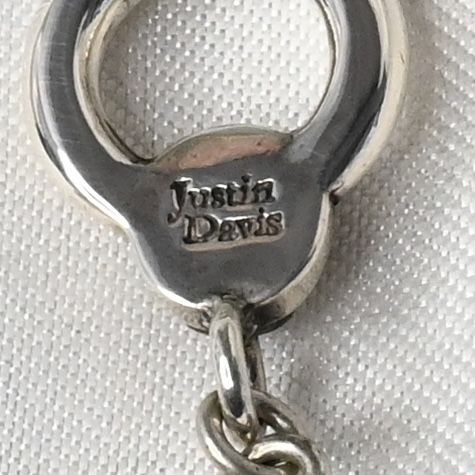 研磨済】JUSTIN DAVIS SKULL DIVINE ブレスレット Sサイズ SBJ126