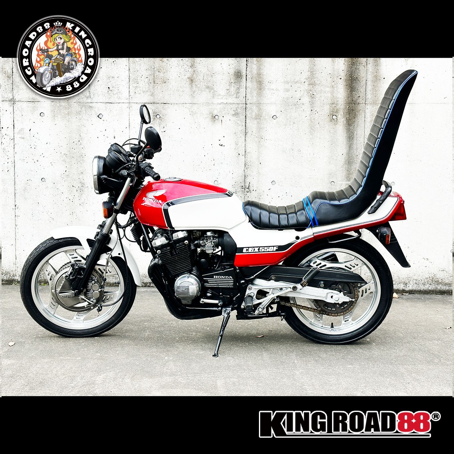 ホンダ CBX400F・CBX550F NC07 KingRoad88 艶消し ブラック パイピング