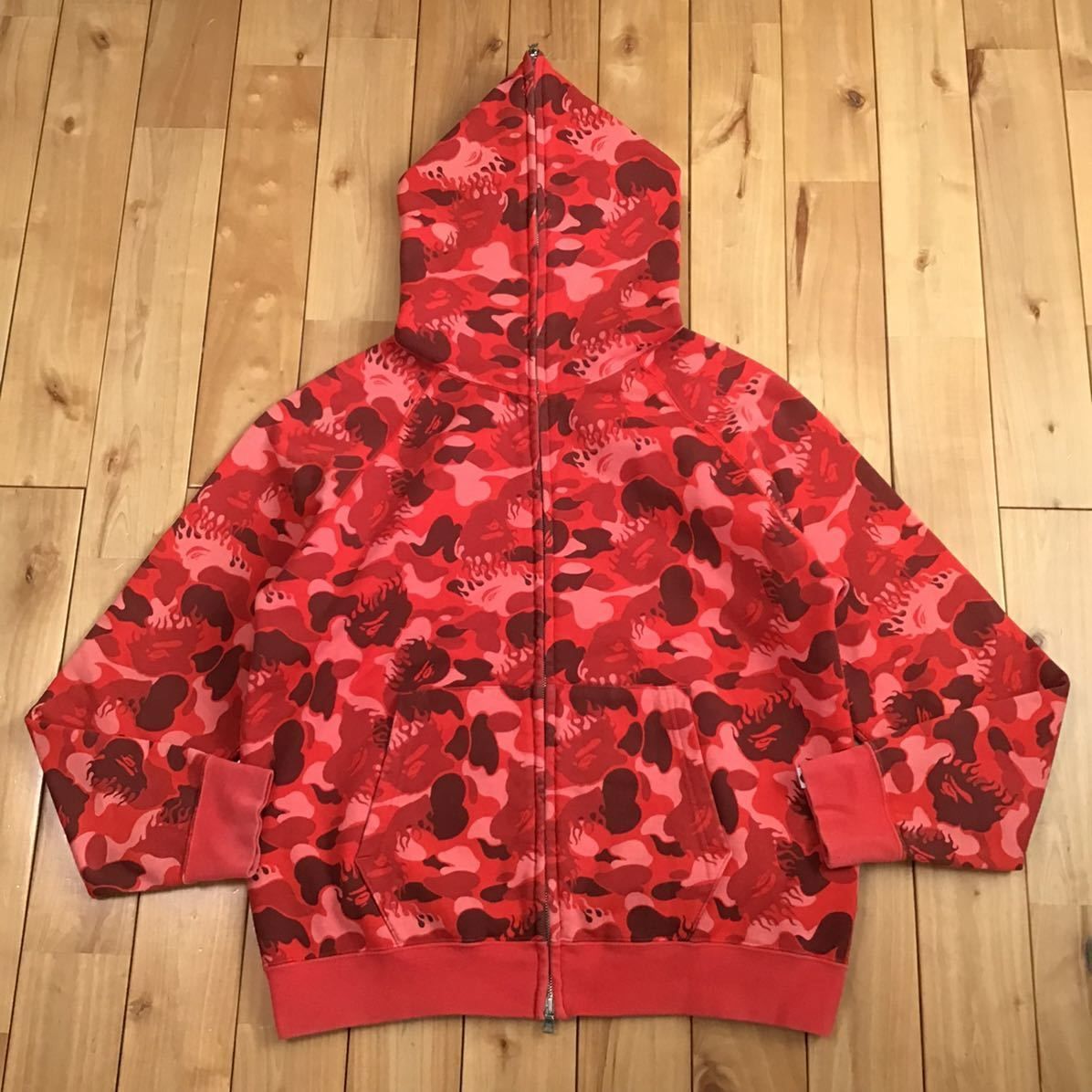 ☆激レア☆ Fire camo パーカー Sサイズ a bathing ape FLAME BAPE