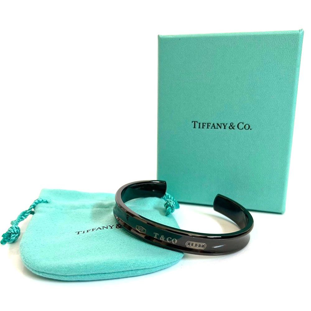 ティファニー TIFFANY バングル チタン 1837 - ブラック チタン 中古AB