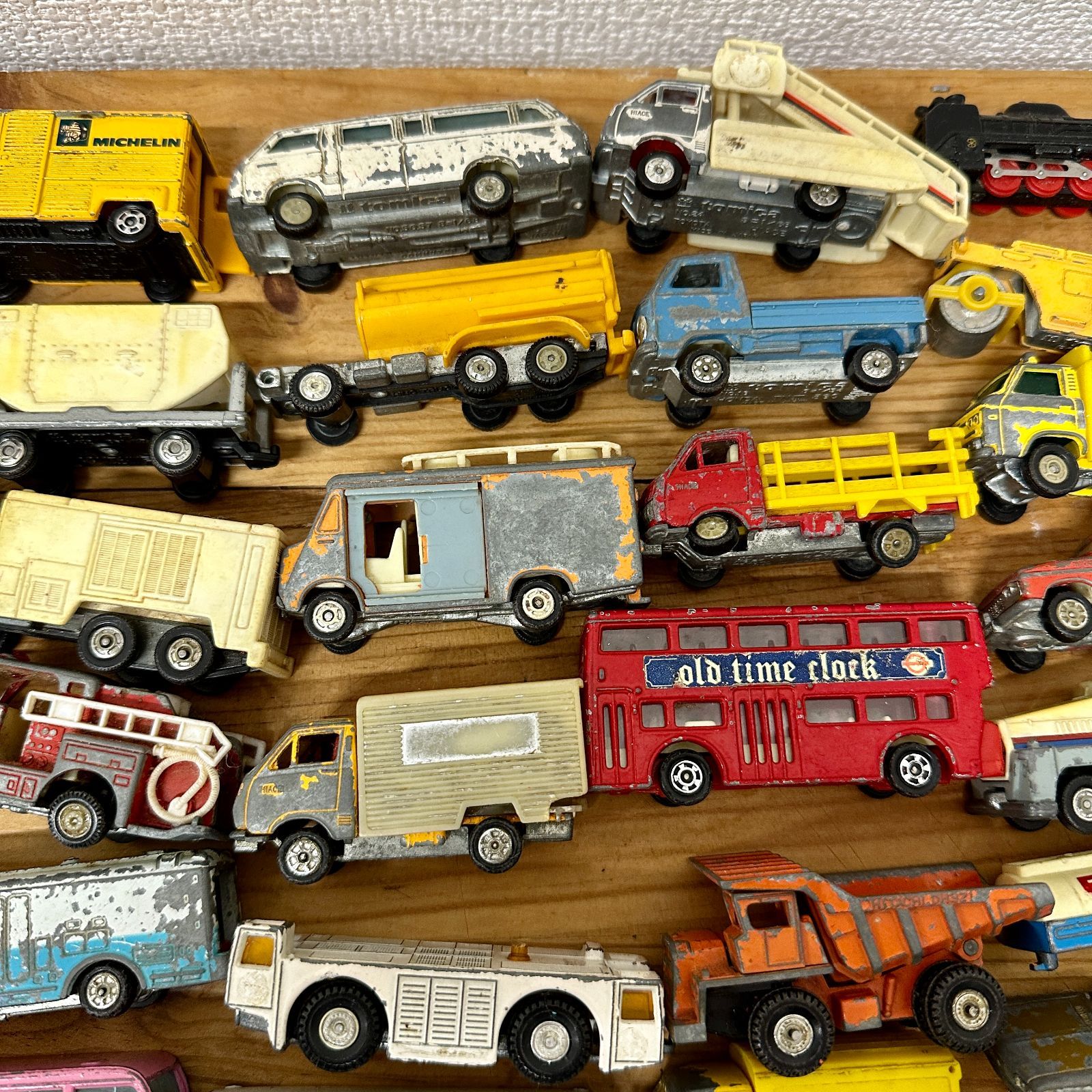 TOMICA トミカ 大量 まとめ売り 64台 日本製 ジャンク レア 当時物