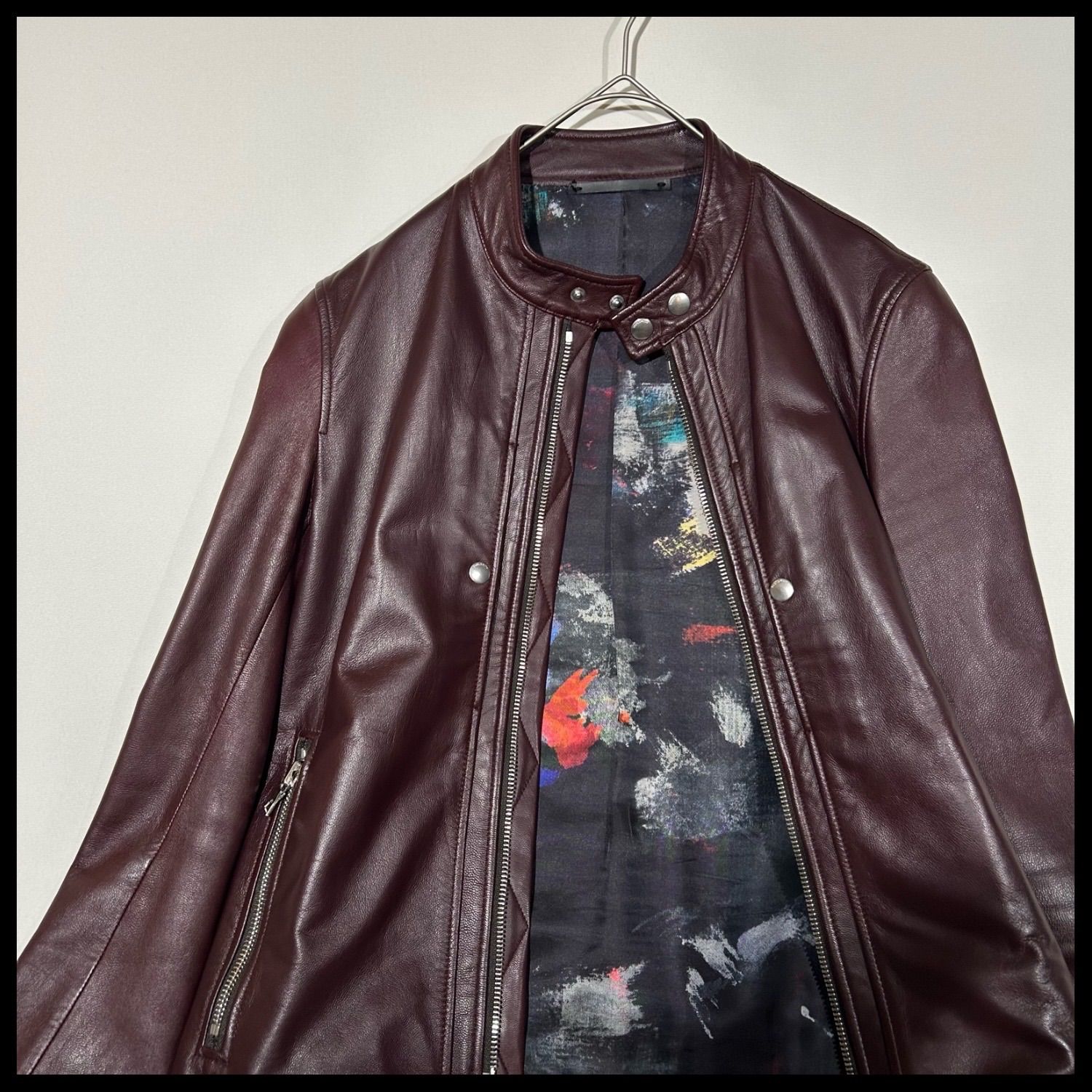 PSポールスミス PS Paul Smith シングルライダースジャケット ゴート