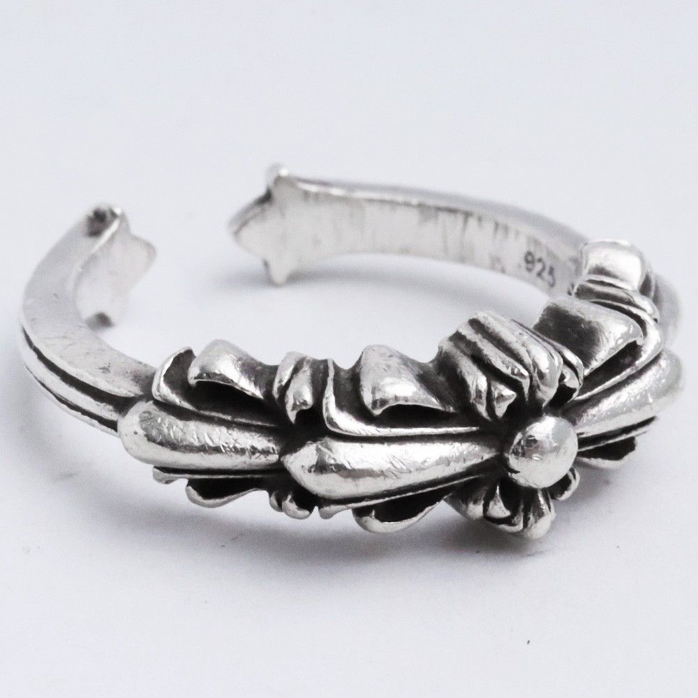 6号 CHROME HEARTS ベビークラシックダブルフローラルクロスリング