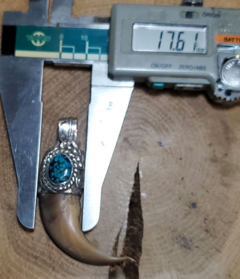 rym-93 熊爪 ベアクロー ターコイズ ペンダント 一点物 ネックレス