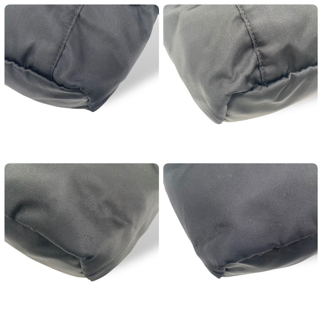 良品 4893 PRADA プラダ ポーチ ナイロン キャンバス ブラック - メルカリ