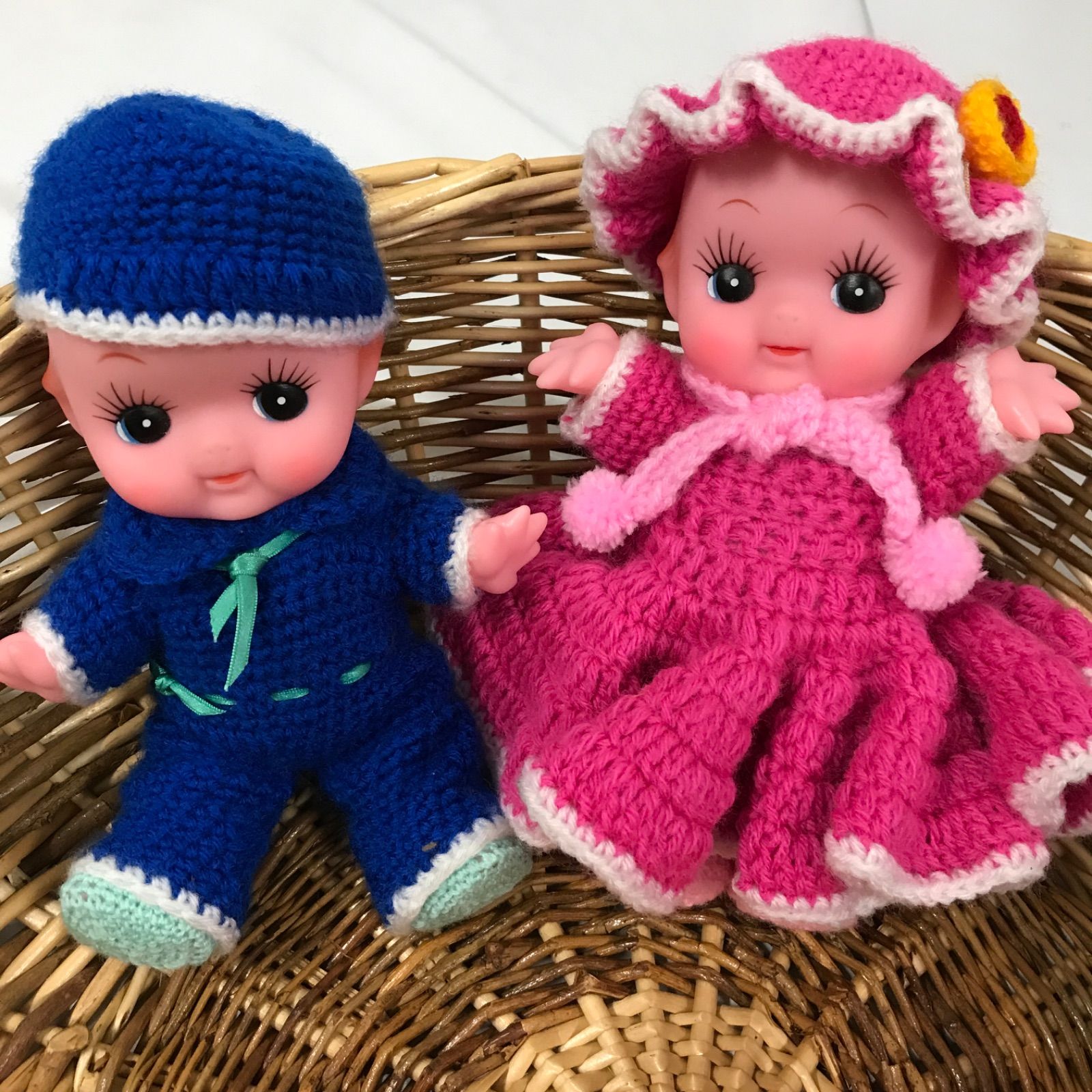 mr927-60キューピーちゃん 人形 昭和レトロ コレクション 編みぐるみ