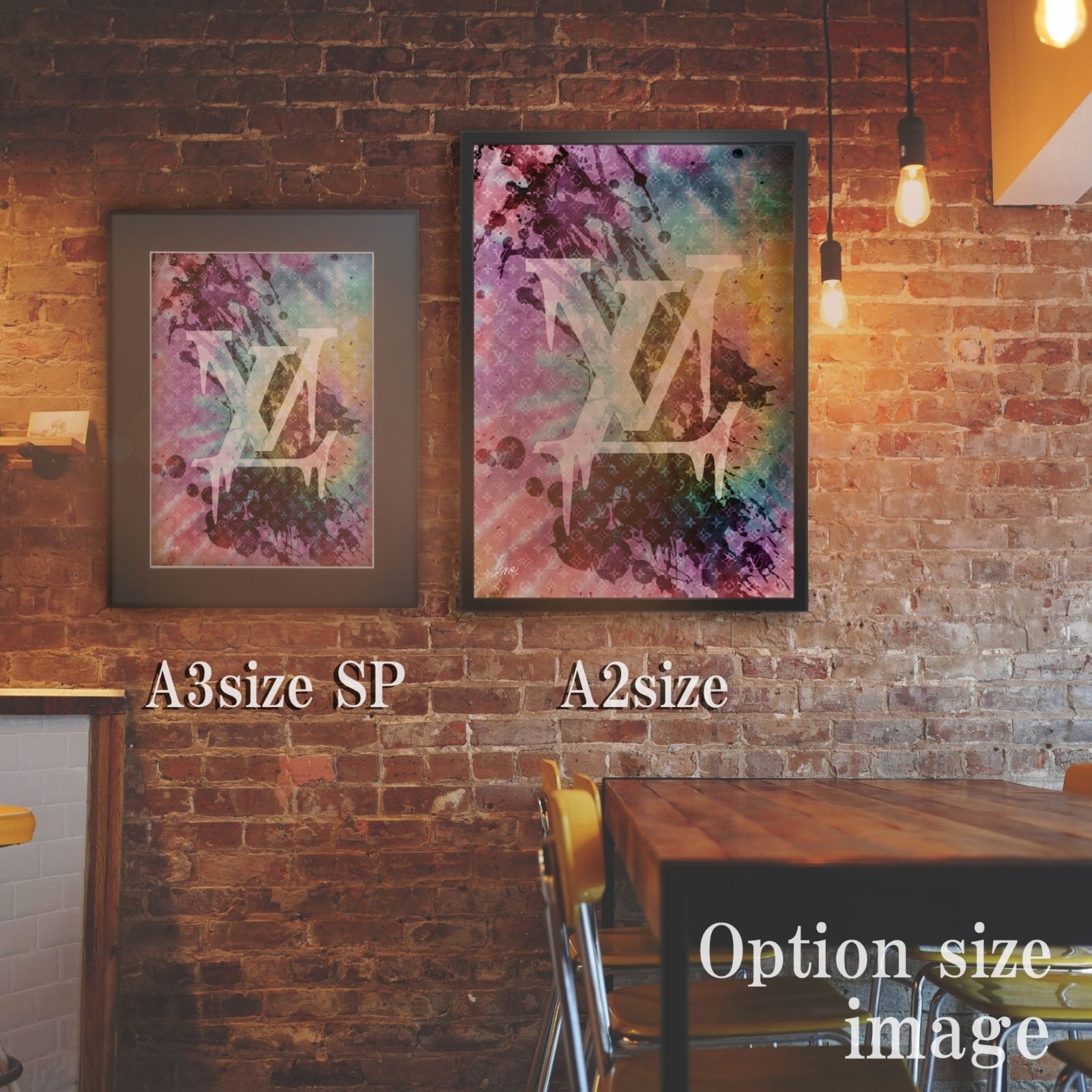 LOUISVUITTON type☆オマージュアートインテリアポスター.#221☆ルイ