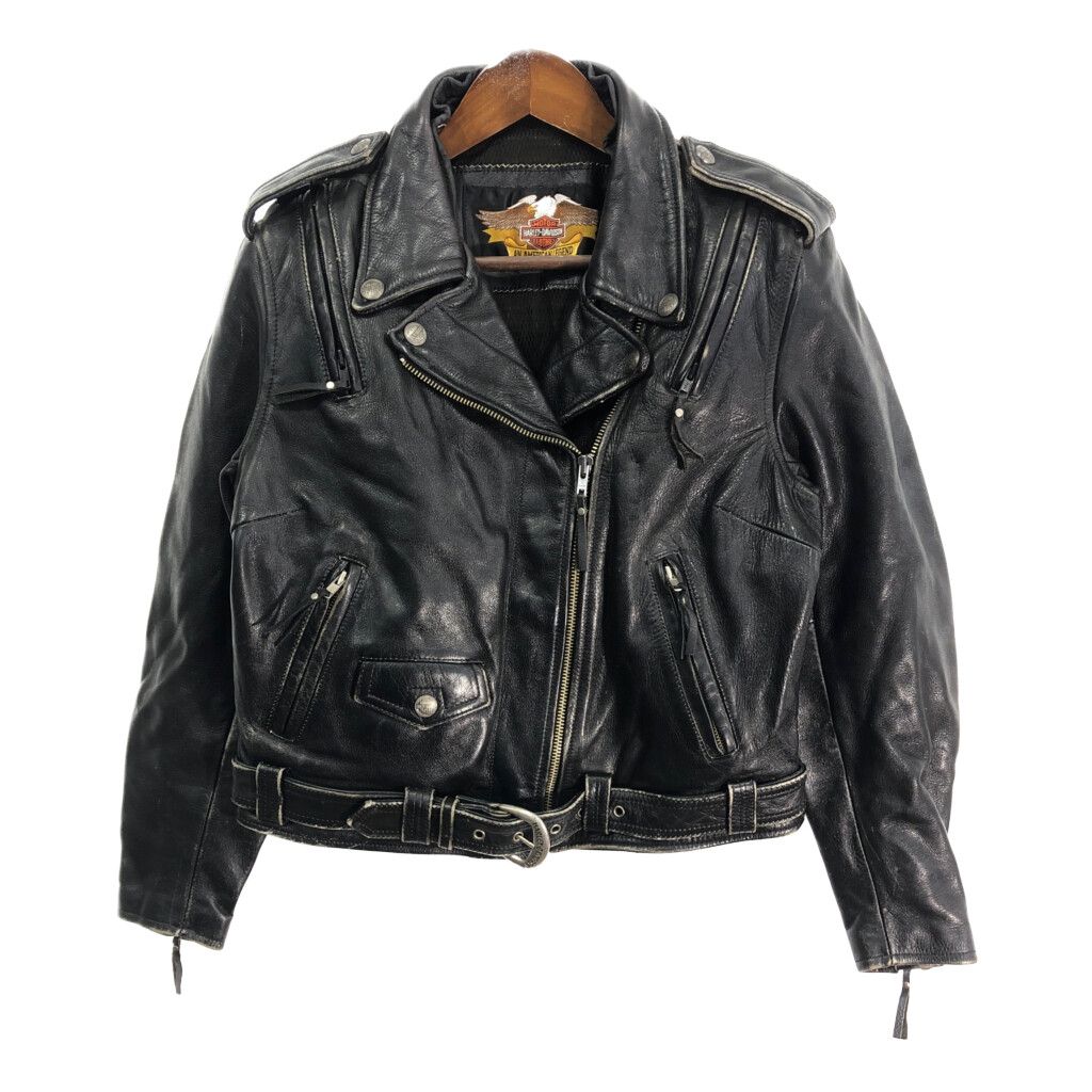 90年代 HARLEY DAVIDSON ハーレーダビッドソン レザーダブルライダース