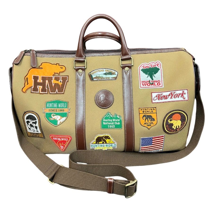 極美品】HUNTING WORLD ボストンバッグ ショルダーバッグ バチュー