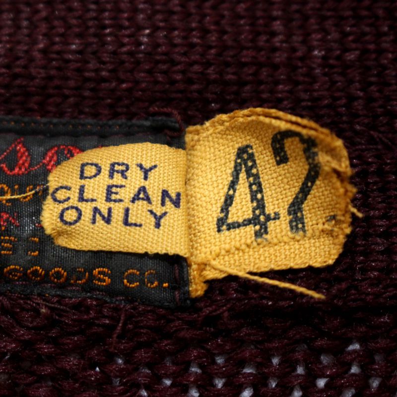 40s USA製 vintage Wilson ウィルソン レタード ウール ニット