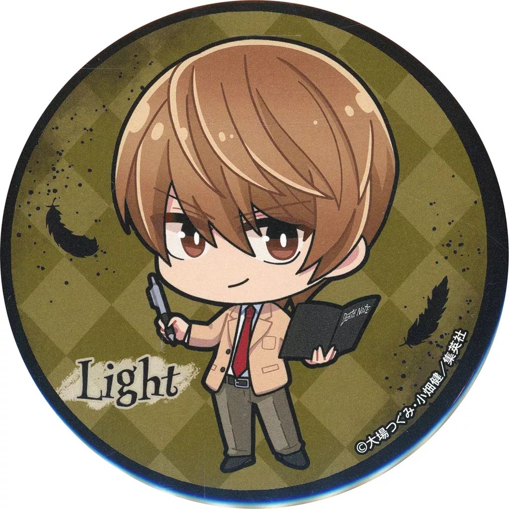 中古】バッジ・ビンズ 夜神月(デフォルメ) 缶バッジ 「DEATH NOTE