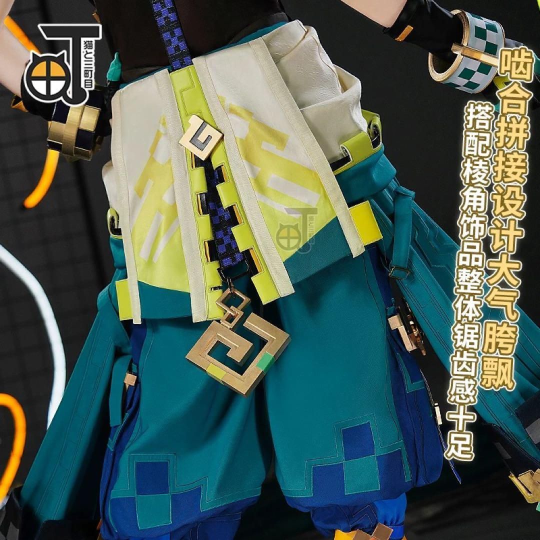 新品 猫と三丁目 原神 キィニチ コスプレ衣装※ウィッグ 靴追加可