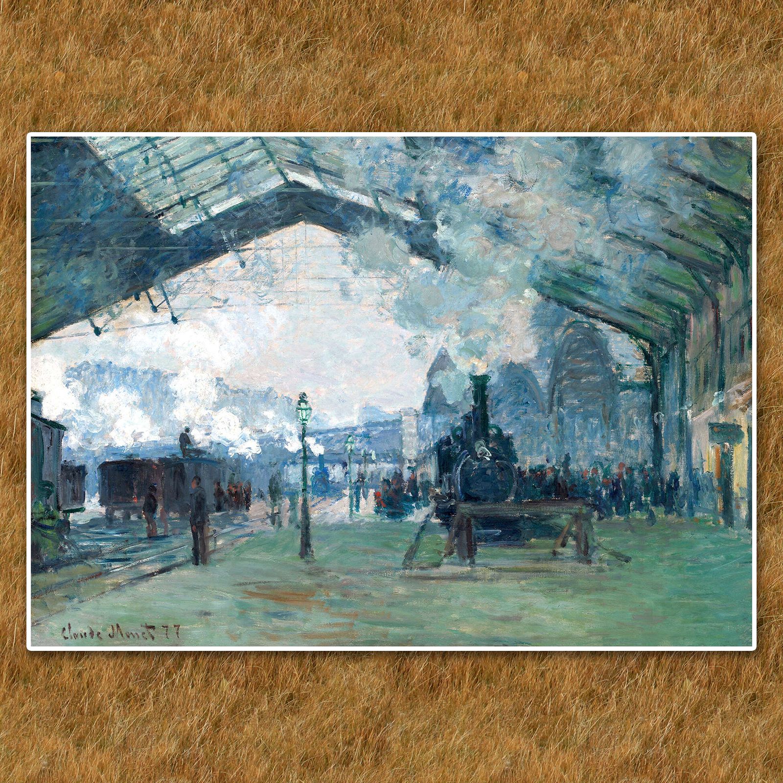 モネ『サン＝ラザール駅〈02〉』複製画【額入り】 - メルカリ