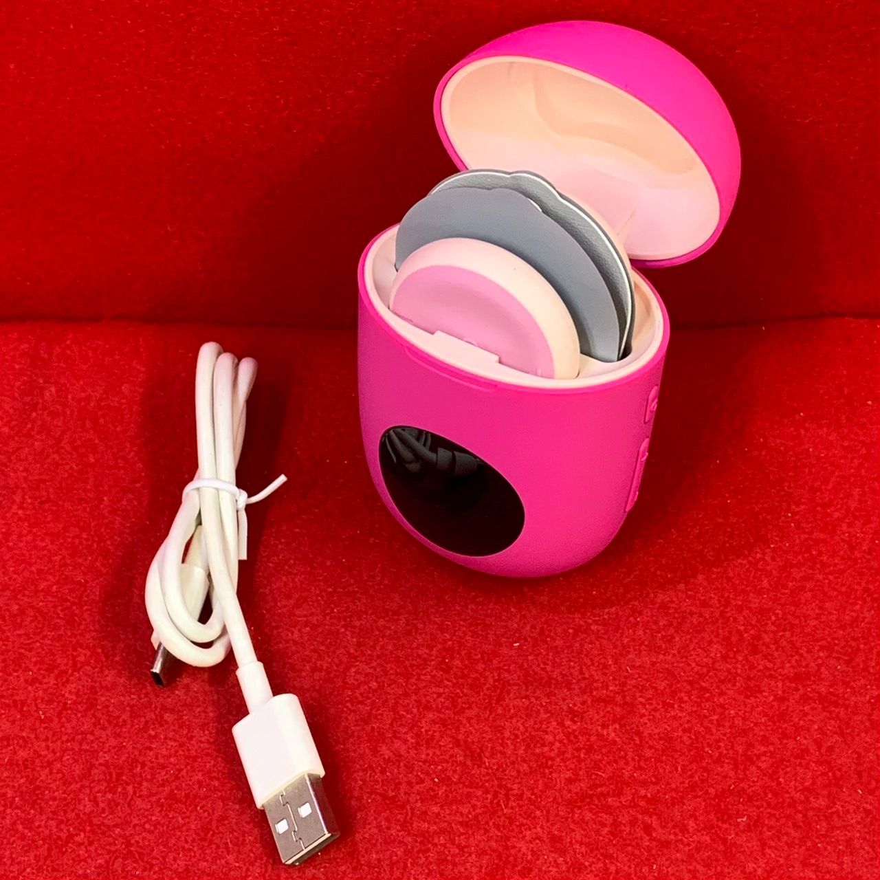 ヴィオーデ EMS美容器 フェイス＆ボディ ハンズフリー ピンク Kす1