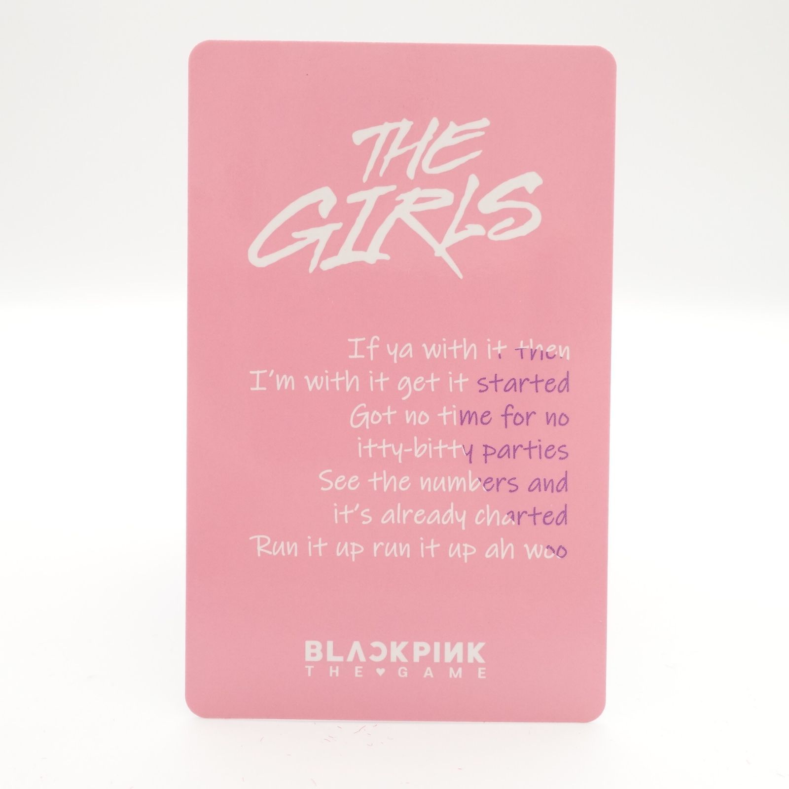 BLACKPINK ジェニ THE GAME BPTG トレカ フォトカード JENNIE ザ