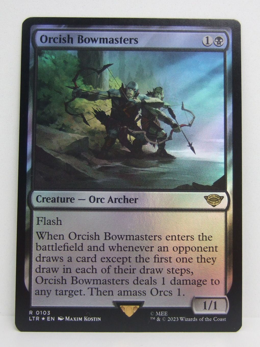 オークの弓使い 英語 ボーダーレスFOIL オークの弓使い 英語 ボーダー