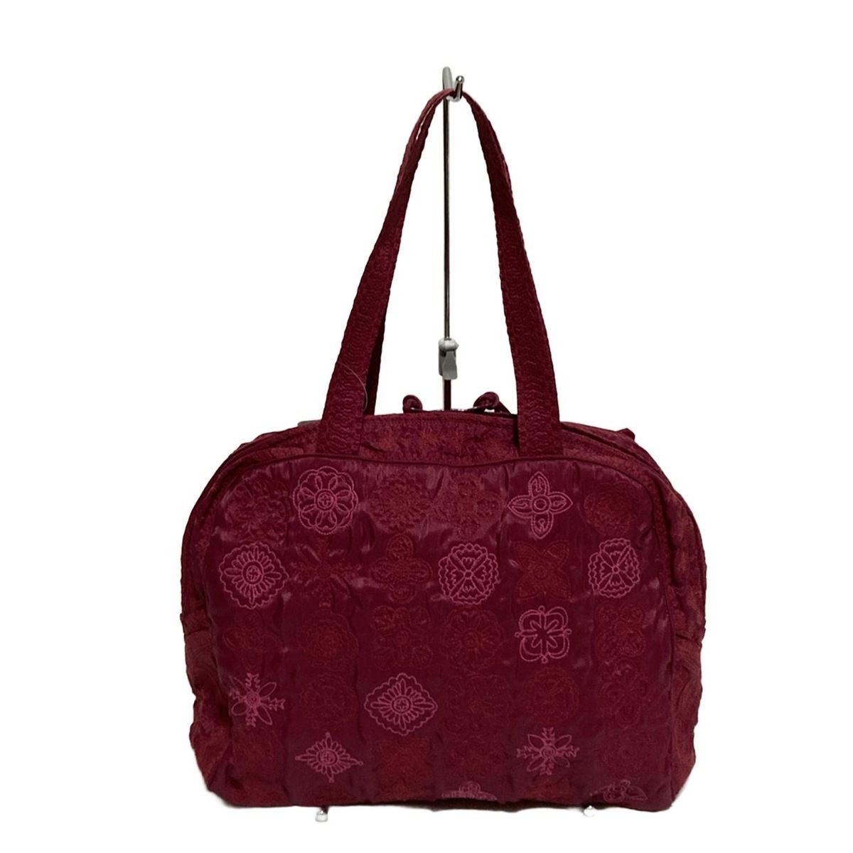 TAMASHA(タマシャ) ハンドバッグ - レッドピンク×ピンク 刺繍/フラワー