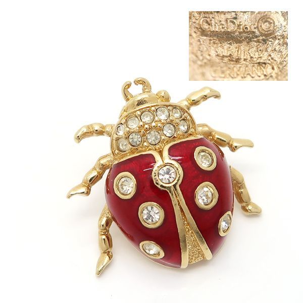 Chr.Dior ディオール Pin brooch Ladybug ピンブローチ てんとう虫