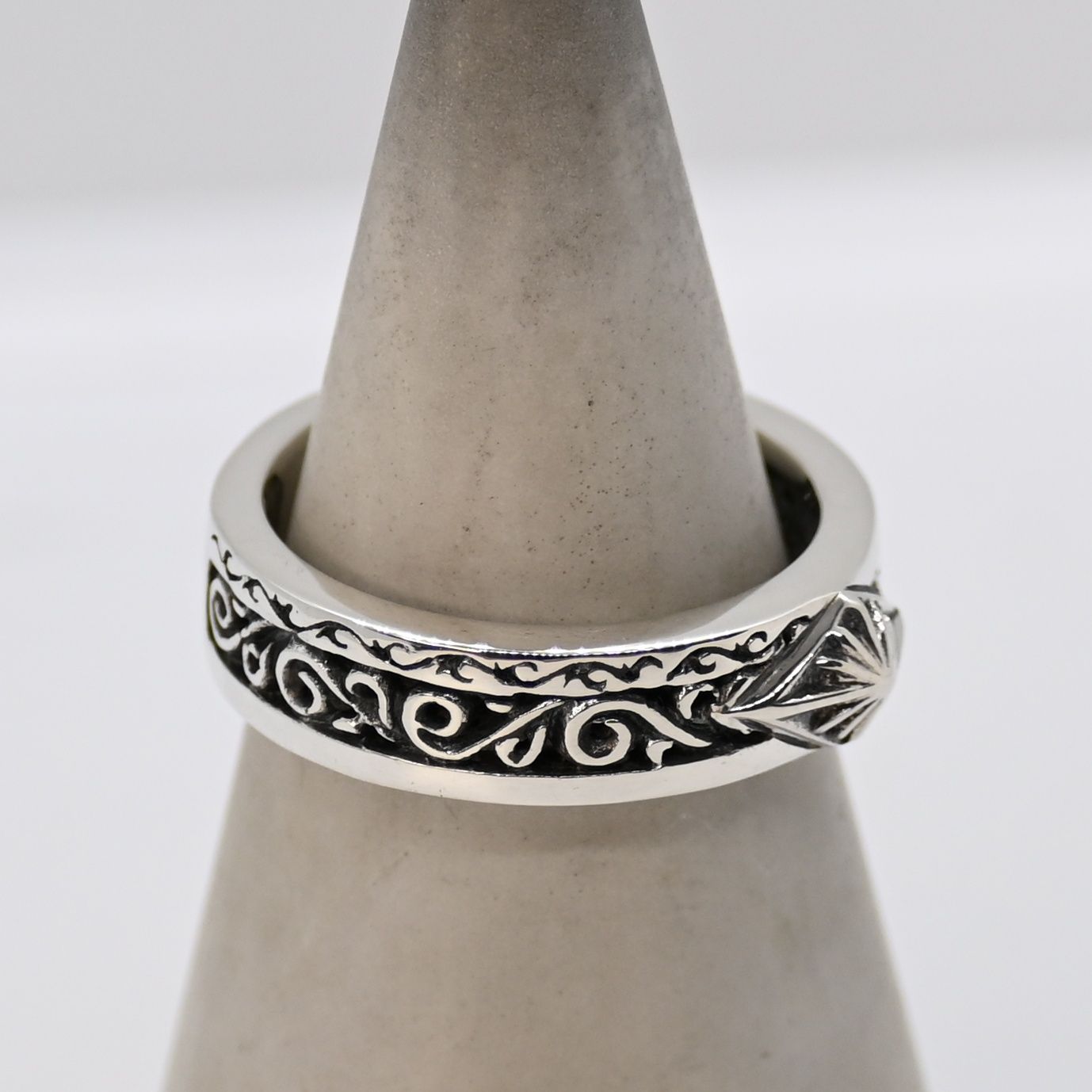 研磨済】SAAD アラベスク サンシンボル リング 13号 シルバー925 太陽