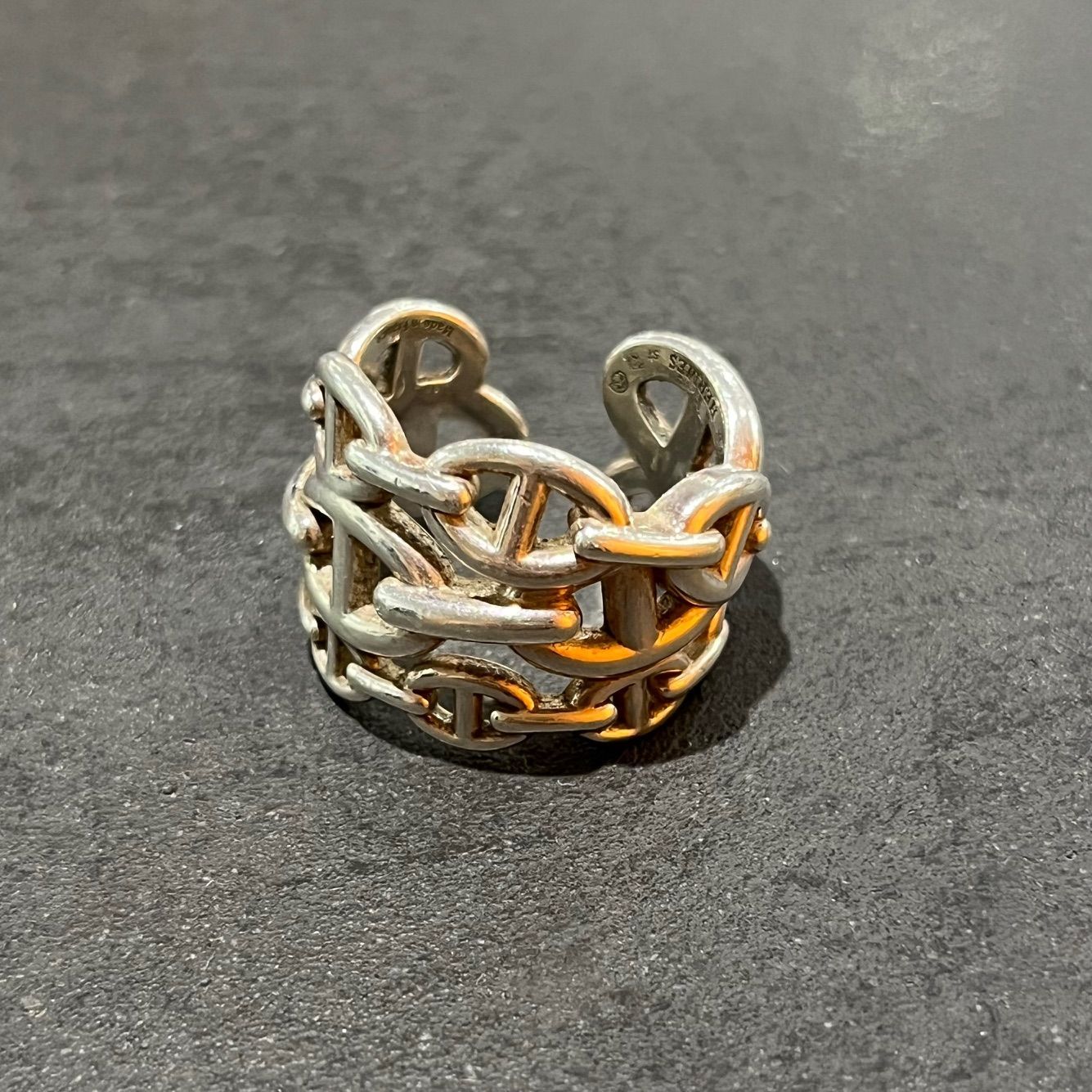 HERMES シェーヌダンクル アンシェネ GM リング 指輪 57 エルメス