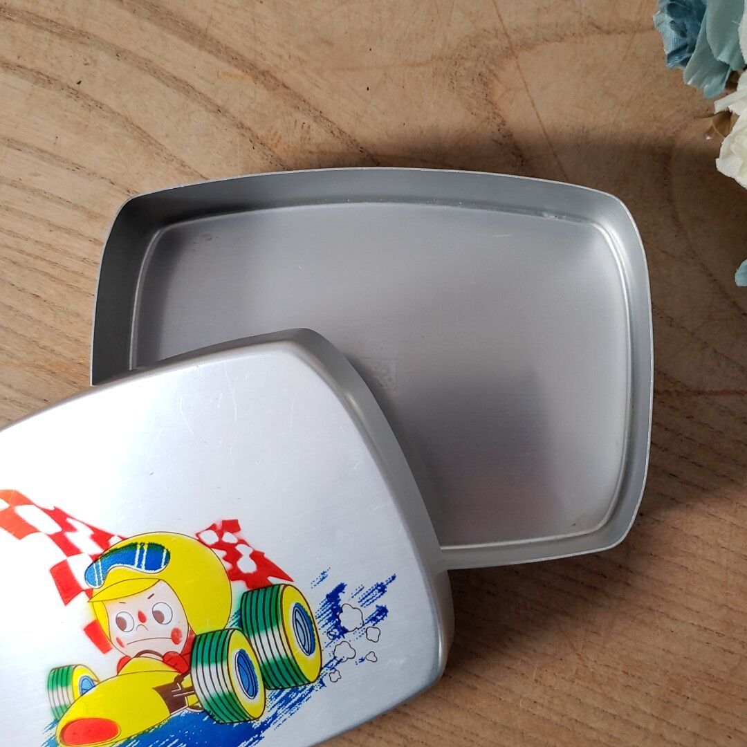 昭和レトロなお弁当箱 アルミ弁当 クラウン印 ホクセイ レトロポップ