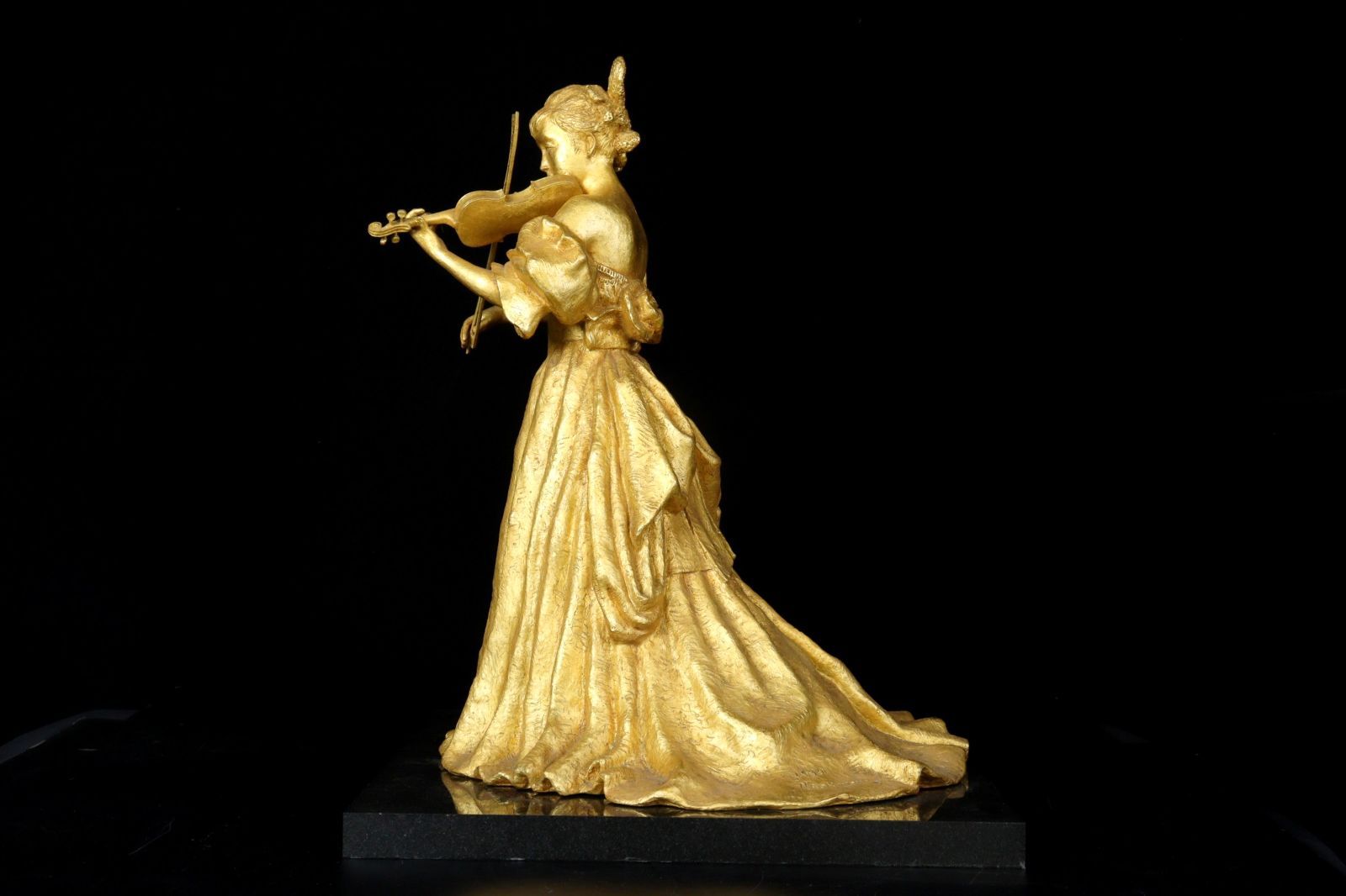 彫刻家 富永直樹 「クリスマスイブ」ブロンズ像 56cm 45kg