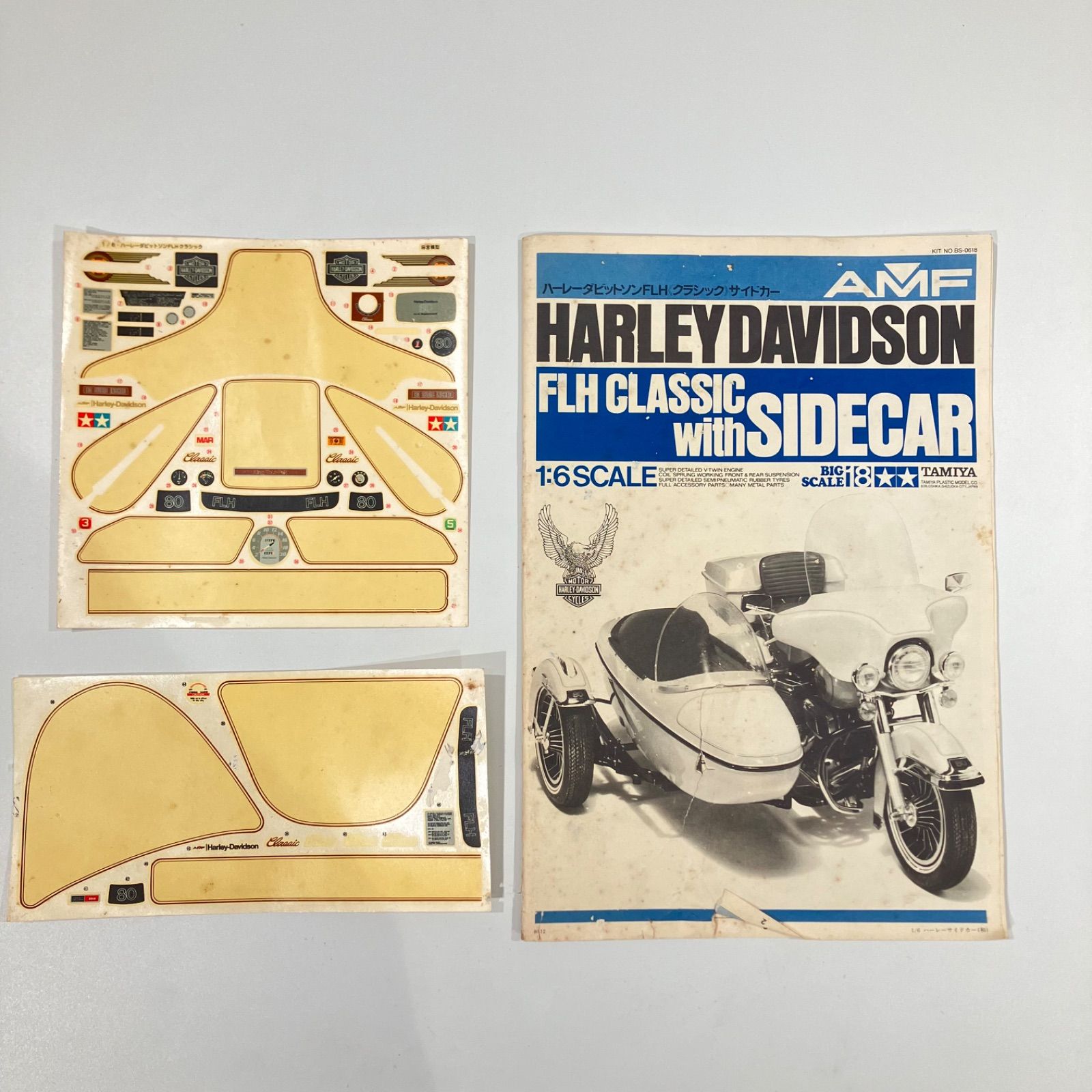 ハーレーダビッドソン FLH クラシック サイドカー付き 1/6 プラモデル