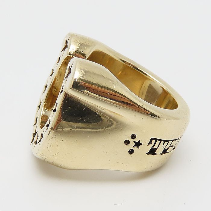 テンダーロイン ホースシュー リング 14号 スター イエローゴールド 星