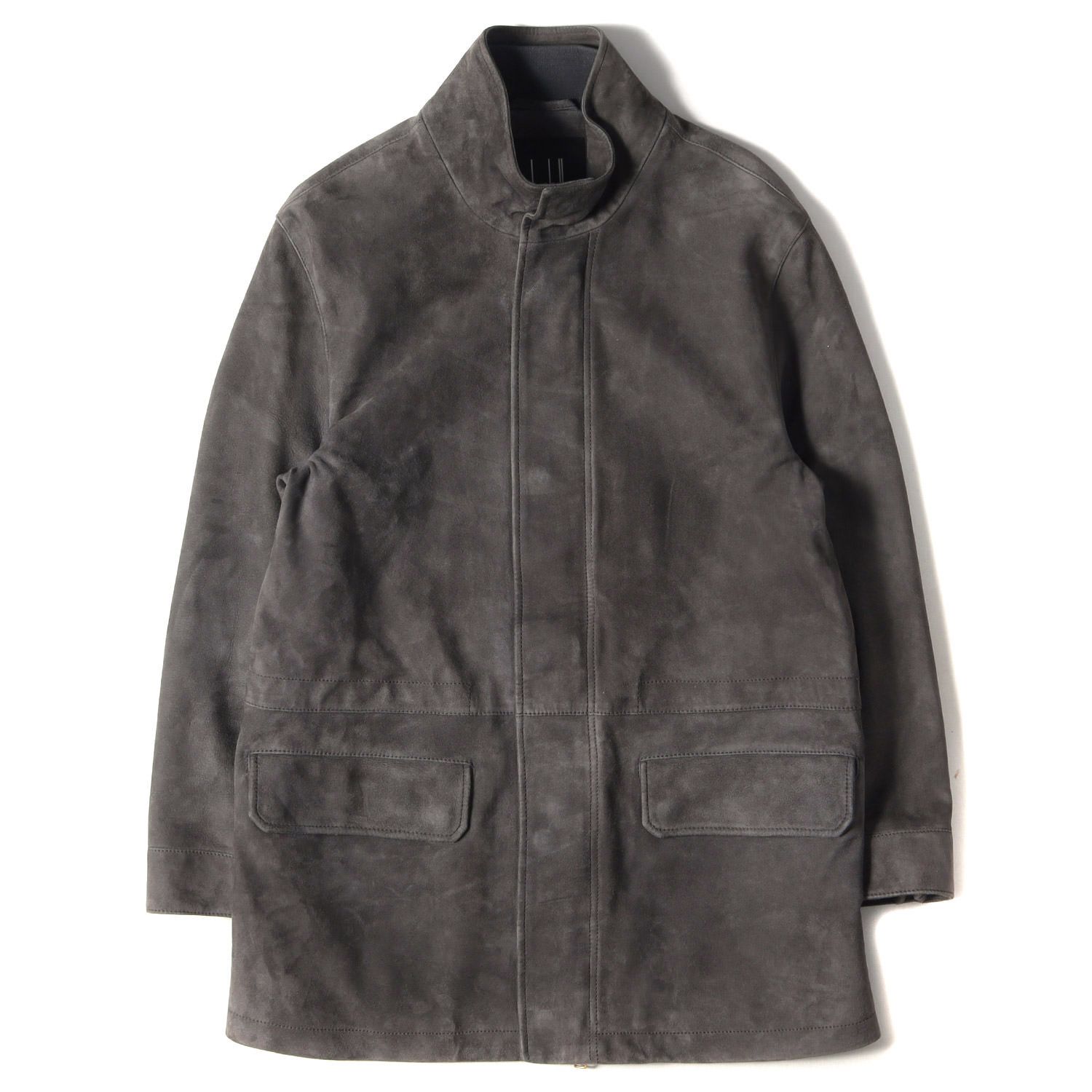 美品 dunhill ダンヒル ジャケット ラムスキン ヌバックレザー