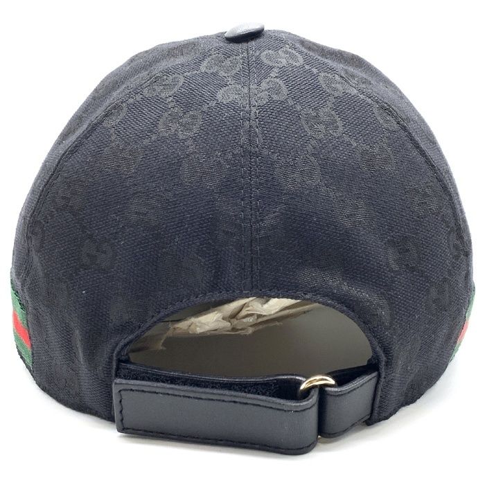 Gucci グッチ GGキャンバス シェリーライン ベースボールキャップ