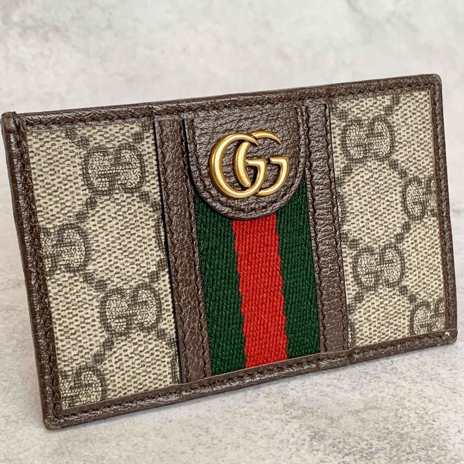 美品 GUCCI 名刺入れ カードケース オフィディア GG スプリーム