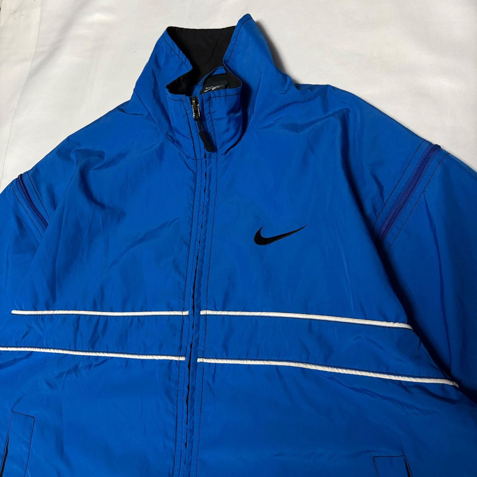 90s NIKE AGASSI 2WAY Gimmick Nylon Jacket ナイキ アガシ ギミック