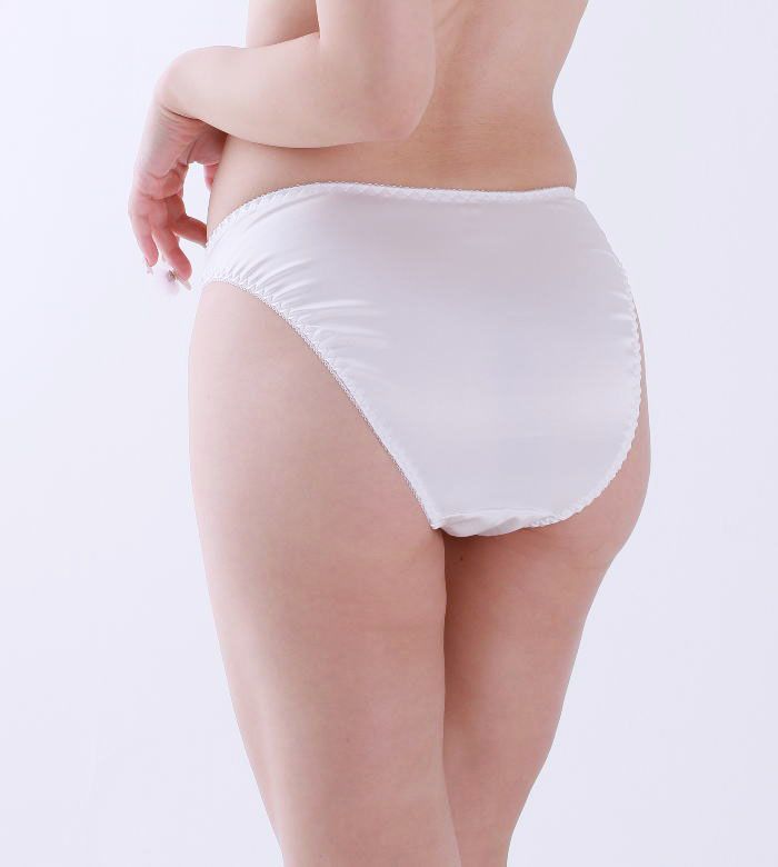 ラポーム ショーツ サテン ショーツ フルバック 可愛い シンプル