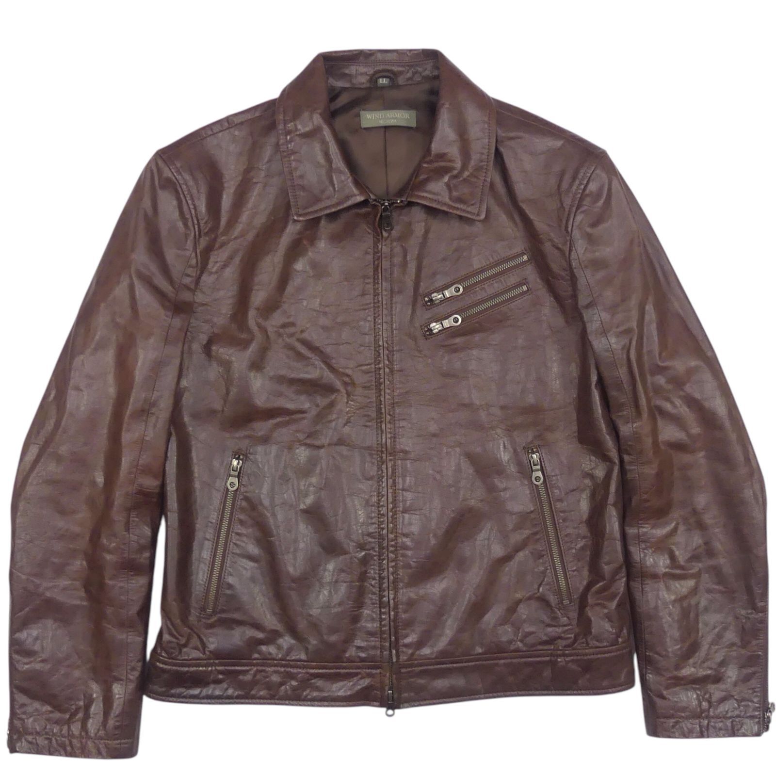 Wind Armor ウィンドアーマー ライダースジャケット XL 本革 シングル