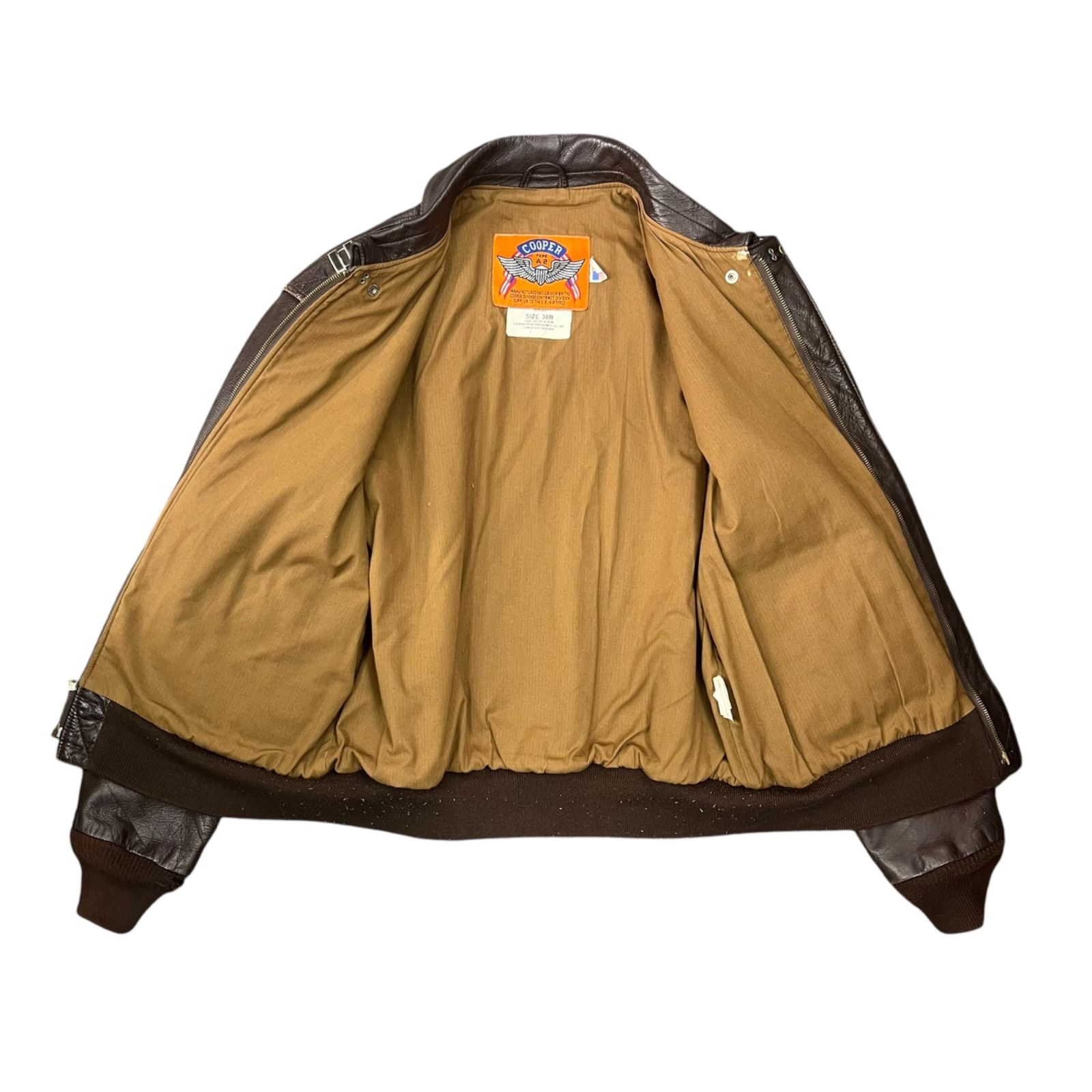 Cooper Sportswear a2 フライトジャケット リブ破れ有 80s 90s USA製
