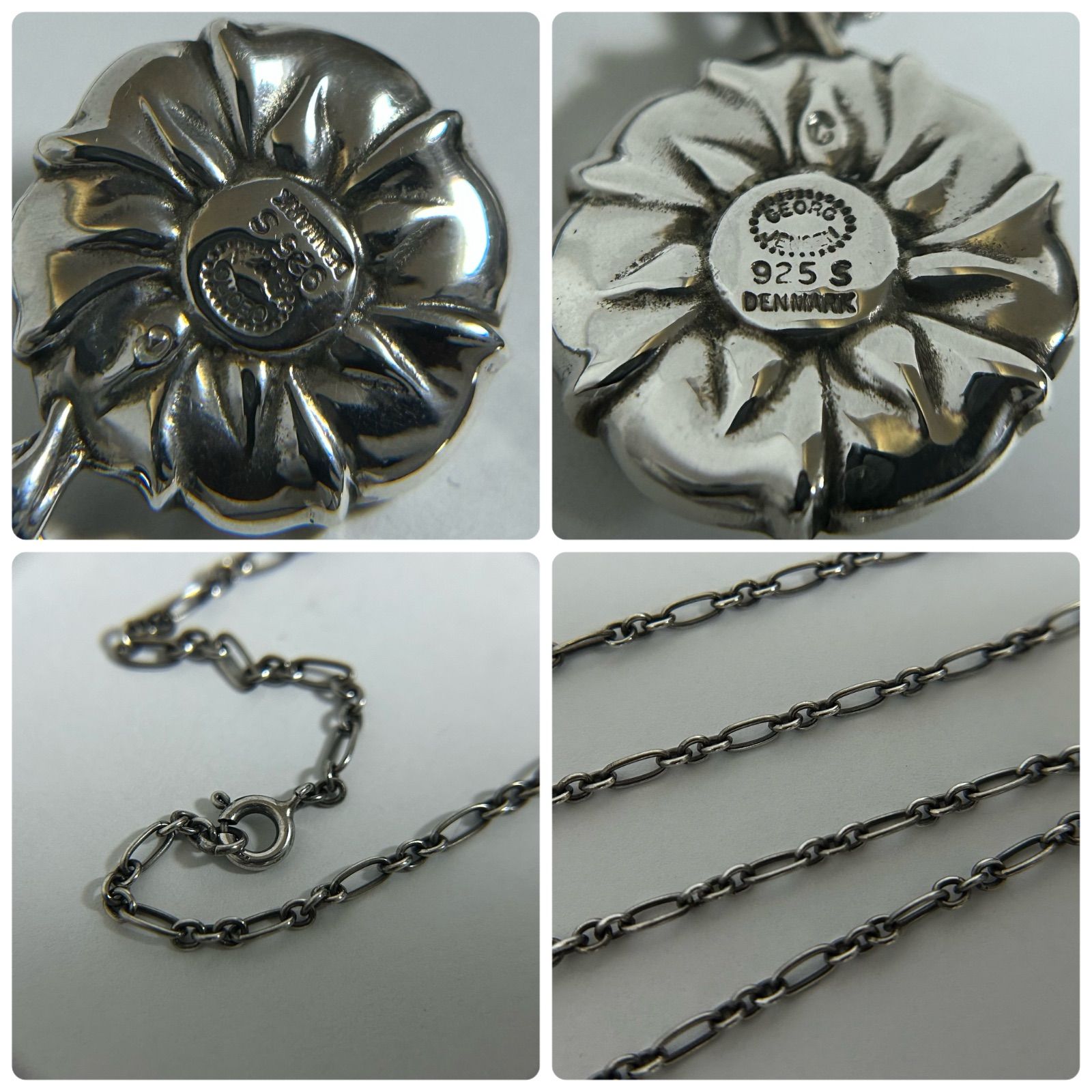 ジョージジェンセン ネックレス バース ペンダント アクアマリン AG925