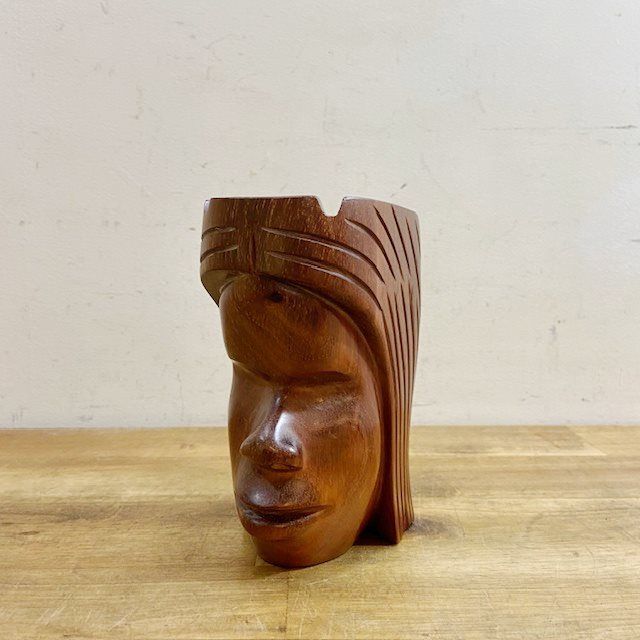 ブラジル ヴィンテージ アンティーク 灰皿 アッシュトレイ 木彫り